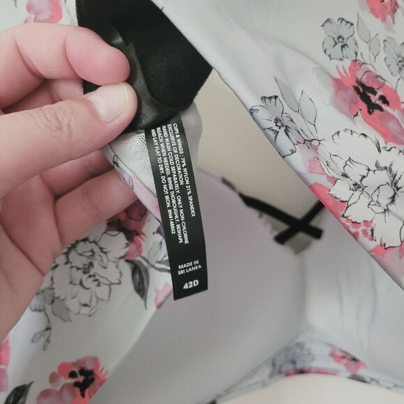 Torrid Dream Wire-Free Boost Push-Up Bra in Frida Floral Pearl Blue Size 42D - Picture 7 of 12